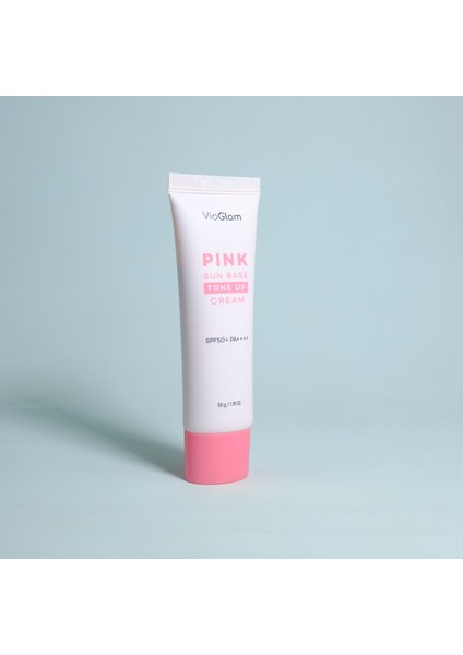 Vioglam Pink Sun Base Tone Up Cream SPF50+ Pa++++ + Ton Eşitleyici Aydınlatcı Güneş Koruyucu Krem SPF50+ Pa++++