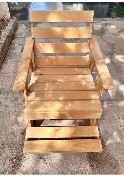 Ahşap Dinlenme Sallanan Sandalye