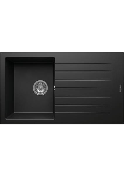 P004 Troya 86 Granit Evye Siyah 86 X 50 Cm Tezgah Üstü