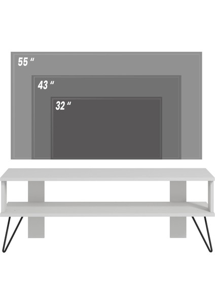 İnarch Dizayn Duama Tv Sehpası, Tv Ünitesi, Beyaz, Ev-Ofis