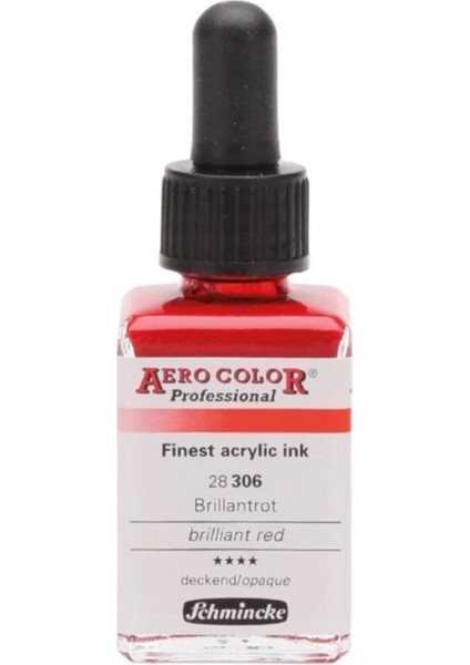 Aero Color Akrilik Mürekkep 28 ml 306 Brilliant Red