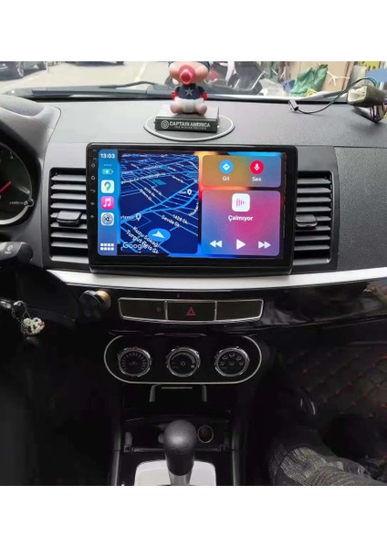 Mitsubishi Lancer 2007-2015 Yıl Android Sürüm 13 Kablosuz Carplay Navigasyon Multimedya 9 Inç Ekran 2Gb Ram 32Gb Rom