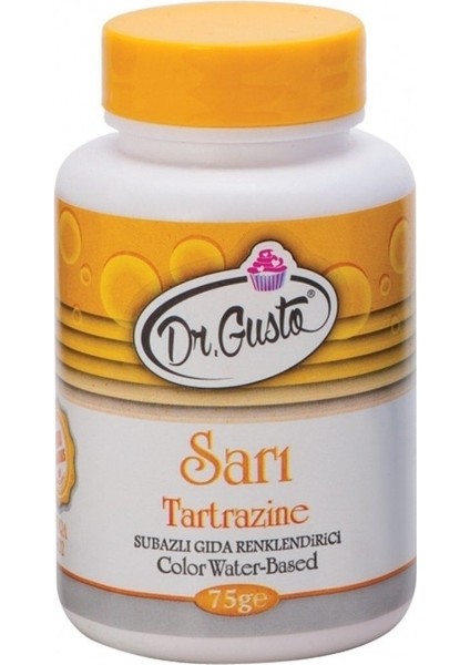 Dr. Gusto Toz Gıda Boyası Sarı 75 Gr.