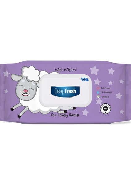 Deepfresh Islak Mendil Lovely Babies Kuzu 120 Yaprak