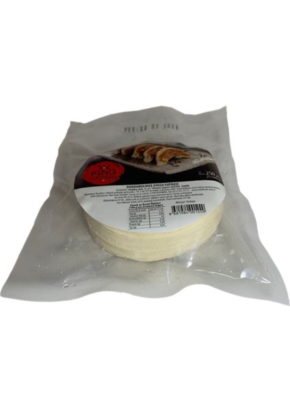 King Crown Dondurulmuş Gyoza Çin Mantı Yufkası 250G 25 Yaprak Dumpling Wrappers