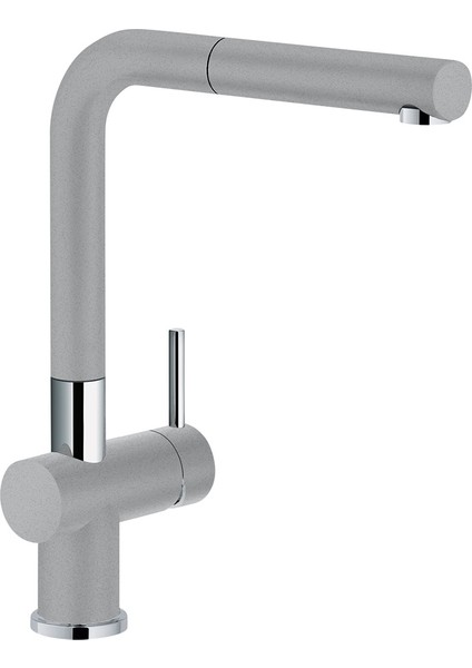 Stone Grey Basis Bfg 611 Tek Gözlü Armatürlü Granit Eviye Seti (BFG611-STONEGREY)
