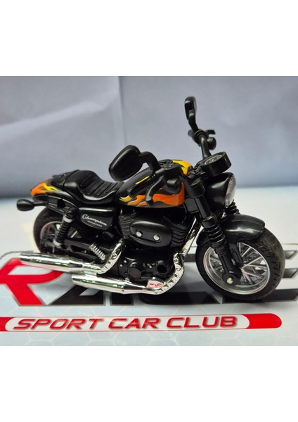 Alev Desenli Oyuncak Model Motorsiklet Metal Diecast Motosiklet Kırmızı 12 cm fiyatları