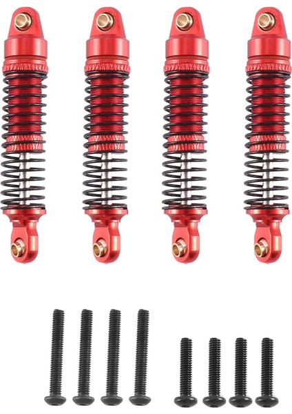 4 Adet Metal Amortisörler Amortisör Traxxas TRX4M Trx-4m Bronco Defender 1/18 Rc Paletli Araba Yükseltme Parçaları, Kırmızı (Yurt Dışından) modelleri