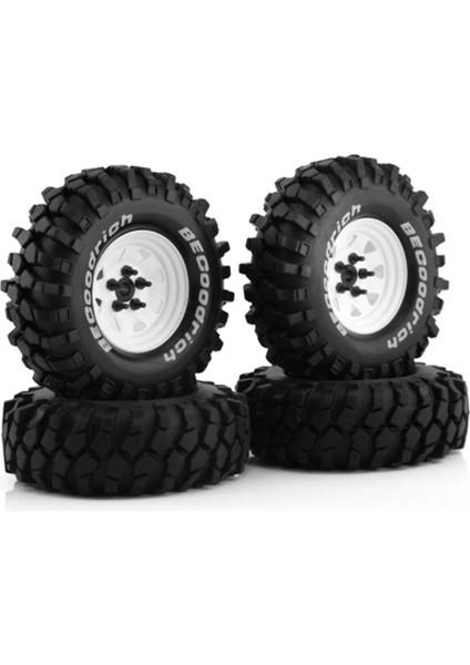 4 Adet Metal 110MM Beadlock Derin Çanak Jant Lastiği Seti/10 Kısa Kulvar Kamyon Arrma Senton 550 Mega Xlh Traxxas Slash, A (Yurt Dışından)
