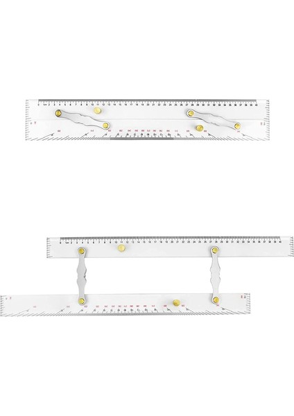 Deniz Paralel Cetveli Şeffaf Terazi, 450MM, Deniz Haritaları Paralel (Yurt Dışından)
