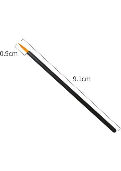 100 Adet Güzellik Makyaj Eyeliner Fırçaları Kapaklı Beyaz (Yurt Dışından) modelleri
