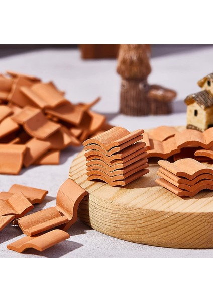 200 Adet Çatı Kiremitleri Yapı Seti Minyatür Fayans Mini Dollhouse (Yurt Dışından) indirimleri