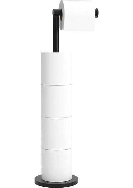 Tuvalet Kağıtlığı, 5 Kağıt Rulosu Için, Tuvalet Kağıdı Standı Siyah (Yurt Dışından)