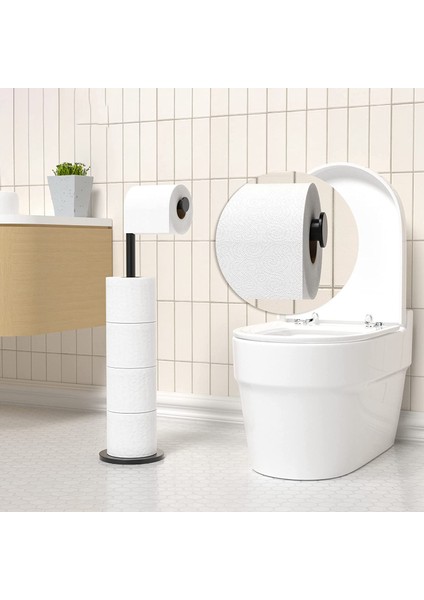 Tuvalet Kağıtlığı, 5 Kağıt Rulosu Için, Tuvalet Kağıdı Standı Siyah (Yurt Dışından) modelleri