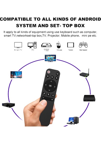 Akıllı Tv Kutusu Bilgisayar Için Bluetooth 5.2 Uzaktan Kumanda Hava Fare (Yurt Dışından) indirimleri