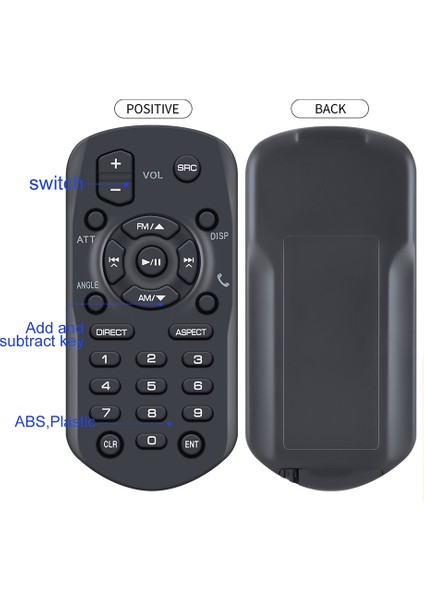 RM-RK258 Jvc Dvd/cd/usb Alıcısı Için Uzaktan Kumanda KW-M450BT (Yurt Dışından) modelleri