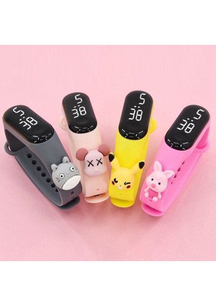 Çocuk Saatleri LED Dijital Bilek Saati Çocuk Spor Saati Koyu Yeşil (Yurt Dışından) indirimleri