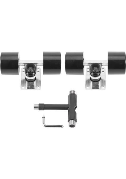 Mini Kaykay Kamyon 3.25 Inç Parçalar Abec 9 Rulman Kiti Kamyon, Siyah (Yurt Dışından)