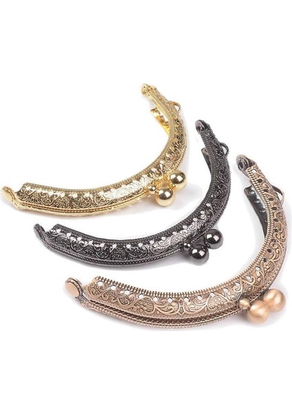 Parçalı Metal Cüzdan Öpücük Toka Kilit Dıy Para Çantası, 3,3 Inç/8,5 cm (Yurt Dışından) modelleri