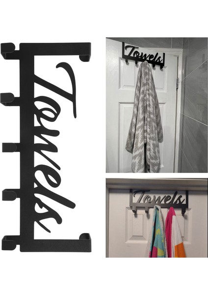 Kancalı Banyo Için Kapı Üstü Havlu Askısı, Banyo Dekoru (Yurt Dışından) indirimleri