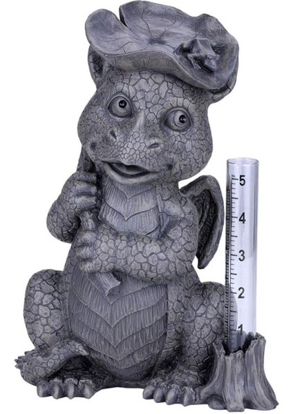 Reçine Ejderha Ölçer Heykeli Su Seviyesi Ölçer Su Geçirmez Bahçe Için (Yurt Dışından)