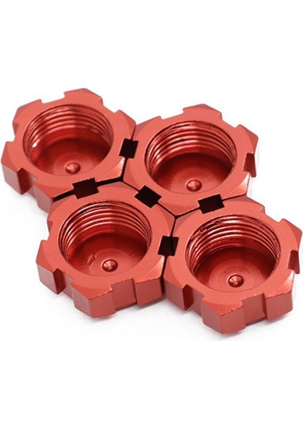 Arrma 1/8 Karton Outcast Talion 1/7 Mojave 17MM Alüminyum Alaşımlı Altıgen Somun, Modifiye ve Yükseltilmiş Aksesuarlar, Kırmızı (Yurt Dışından)