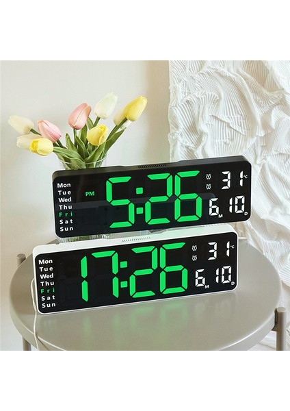Ekran Zamanlayıcı Geri Sayım Masa Saati Duvar Çift Alarm LED Saatler F (Yurt Dışından)