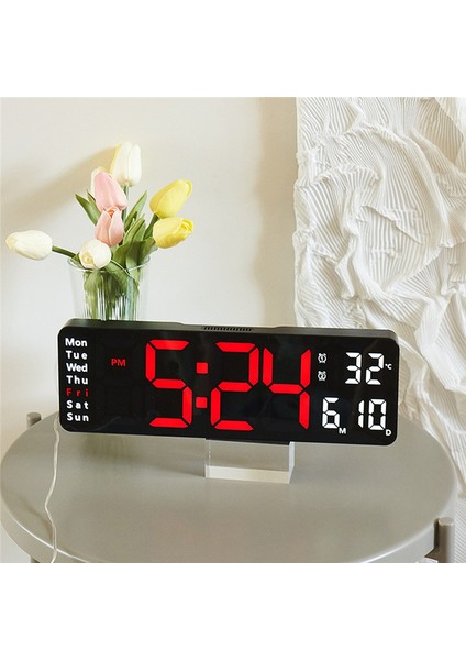 Ekran Zamanlayıcı Geri Sayım Masa Saati Duvar Çift Alarm LED Saatler F (Yurt Dışından)