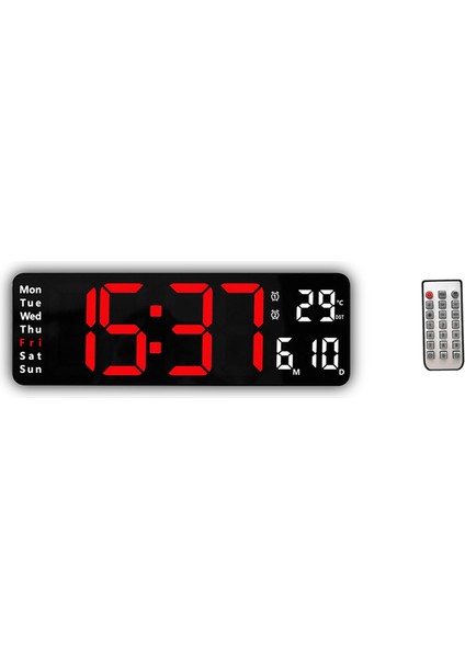 Ekran Zamanlayıcı Geri Sayım Masa Saati Duvar Çift Alarm LED Saatler F (Yurt Dışından)