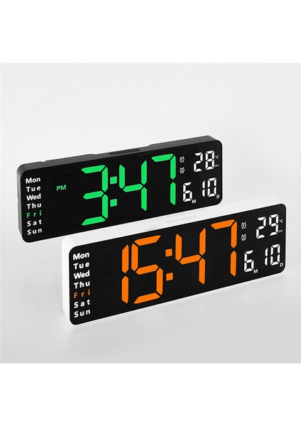 Ekran Zamanlayıcı Geri Sayım Masa Saati Duvar Çift Alarm LED Saatler F (Yurt Dışından)