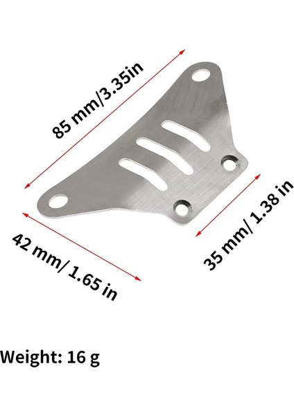 Paslanmaz Çelik Ön ve Arka Şasi Zırh Şanzıman Koruyucu Tamiya TT02 Tt-02 1/10 Rc Araba Yükseltme Parçaları (Yurt Dışından)