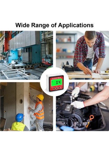 Dijital Seviye Kutusu Iletki Açı Bulucu 90 Derece Seviye Ölçer (Yurt Dışından)