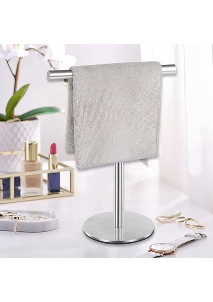 Fırçalanmış Kaplamalı Ayaklı Havlu Askısı, Ağır Hizmet Tabanı, Paslanmaz Çelik (Yurt Dışından) modelleri