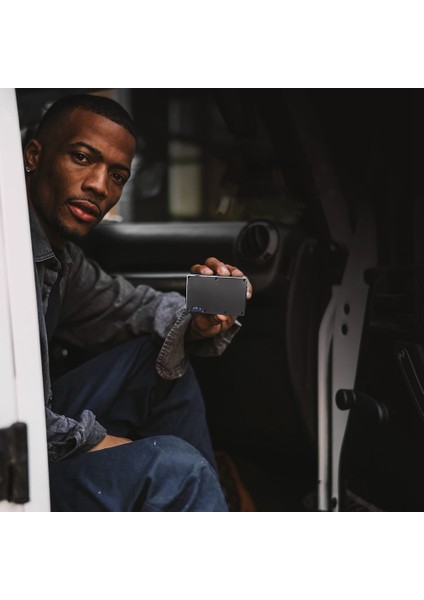 Alüminyum Kart Tutucu Rfıd Kredi Kartı Tutucu Otomatik Açılır, Gri (Yurt Dışından)