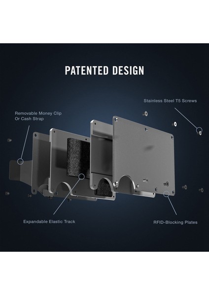Alüminyum Kart Tutucu Rfıd Kredi Kartı Tutucu Otomatik Açılır, Gri (Yurt Dışından) modelleri
