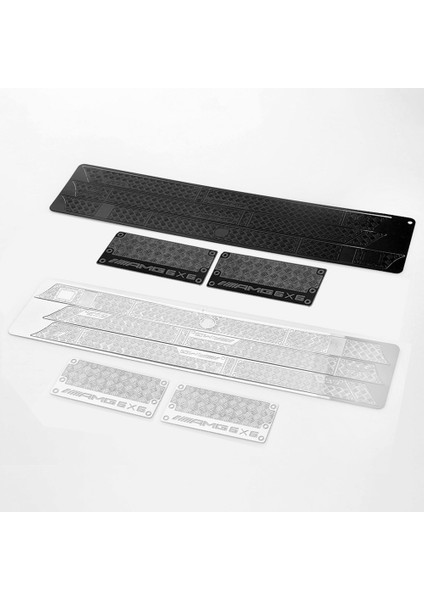 Metal Dekoratif Levha Kaymaz Plaka 1/10 Traxxas Trx-6 G63 Trx-4 G500 Rc Araba Gövde Parçaları, Gümüş (Yurt Dışından) fiyatları