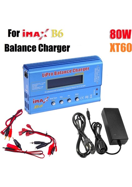 Imax Için B6 80 W Lipo Pil Şarj Cihazı + XT60 Lipo Nimh Li-Ion Ni-Cd Dijital Lipro Şarj Dengeleyici Pil Şarj Cihazı Abd Plug (Yurt Dışından)