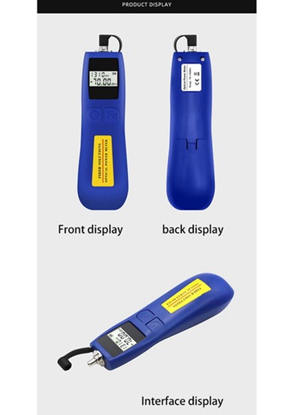 Dalgaboyu Mini Optik Güç Ölçer Test Cihazı Optik Çalışma Hızı Ölçer (Yurt Dışından)