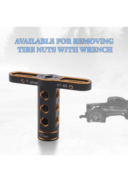 17 mm Tekerlek Altıgen Somun Kol Anahtarı Aracı 1/8 Off-Road Rc Araba Canavar Kamyon Traxxas X-Maxx Zırvesı E-Revo Arrma -Altın (Yurt Dışından) modelleri