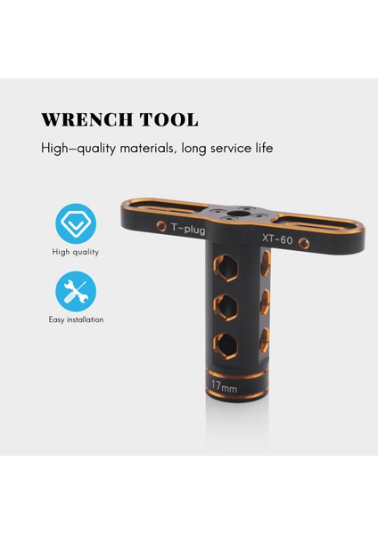 17 mm Tekerlek Altıgen Somun Kol Anahtarı Aracı 1/8 Off-Road Rc Araba Canavar Kamyon Traxxas X-Maxx Zırvesı E-Revo Arrma -Altın (Yurt Dışından) indirimleri