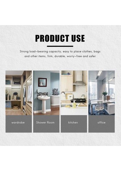 5 Parça Katlanabilir Duvar Kancası, Görünmez Alüminyum Duvara Montaj Kancası (Gümüş) (Yurt Dışından) indirimleri