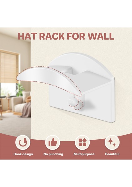 Duvar Için Şapka Askısı, Beyzbol Şapkaları Için Yapışkan Şapka Askıları, Şapka Kancaları B (Yurt Dışından) fırsatları