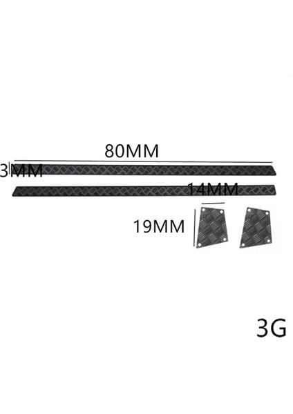 Metal Çelik Yan Çizilmez Plaka Trim Dekoratif Levha Traxxas TRX4M Defender 1/18 Rc Araba Yükseltme Parçaları, 1 (Yurt Dışından) fırsatları