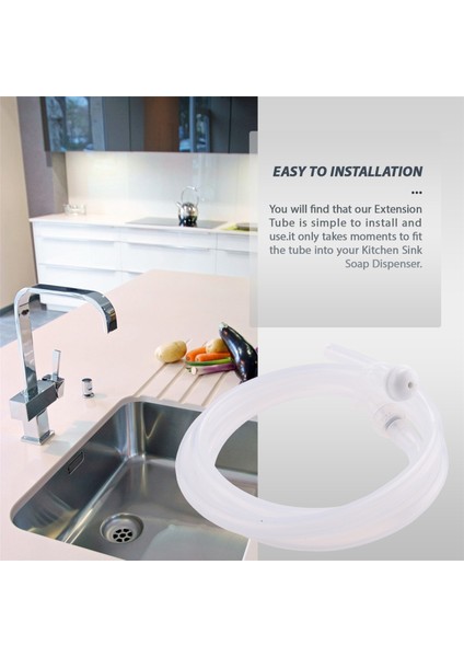 Lavabo Sabunluk Uzatma Borusu Kiti 45 Inç Çek Valfli (Yurt Dışından)