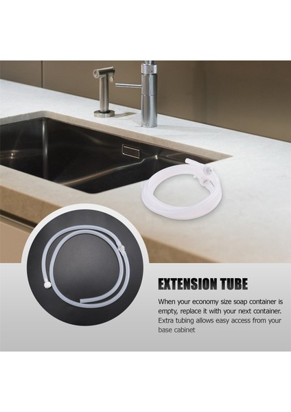 Lavabo Sabunluk Uzatma Borusu Kiti 45 Inç Çek Valfli (Yurt Dışından)