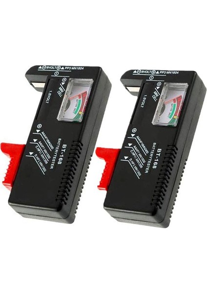 2'li Paket Test Cihazı, AA/AAA/C/D/9V /1.5V Düğme Hücre Için Evrensel (Yurt Dışından)