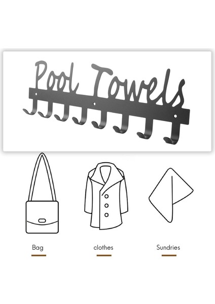 Banyo Duvara Monte Havlu Askısı Havlu Tutucu Için Havuz Havlu Kancaları (Yurt Dışından) indirimleri