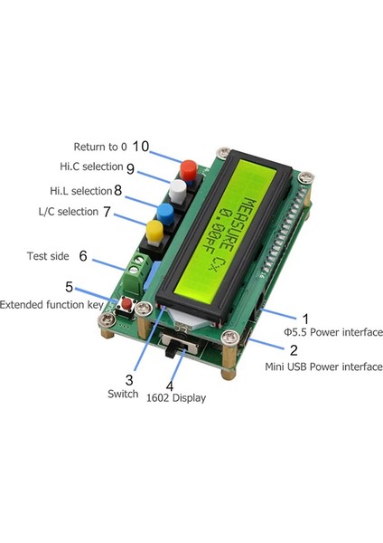 USB Kablosu ile Dijital Kapasitör Ölçer Endüktans Kapasite Ölçer (Yurt Dışından)