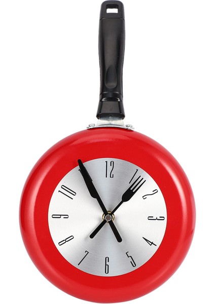 Duvar Saati Metal Tava Tasarımı 8 Inç Saatler Mutfak Dekorasyonu (Yurt Dışından)