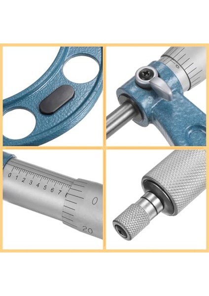 3-4 Inç Makinist Mikrometre, 0,0001 Inç Mezuniyet Mikrometre Seti (Yurt Dışından) modelleri